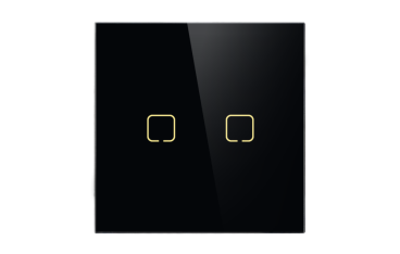 Echo Touch Series 2 Gang Zigbee Light Switches Glass Panel 